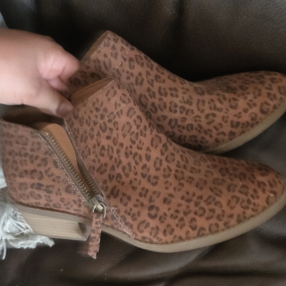 Leopard Print Ankle Boots